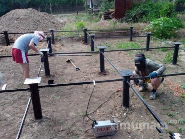 Фундамент на винтовых сваях