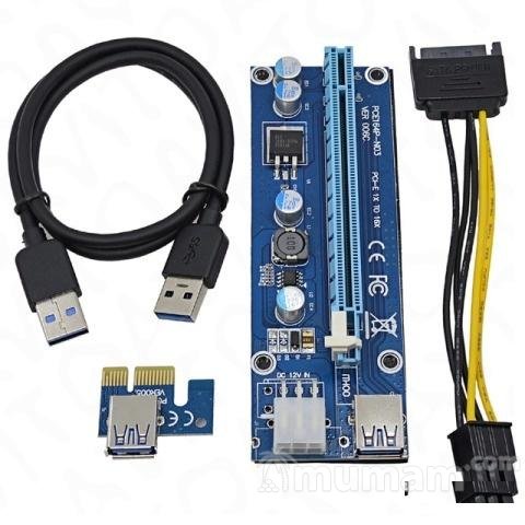 Райзер USB Riser ver006c 6pin с Кабель USB 3.0 и S
