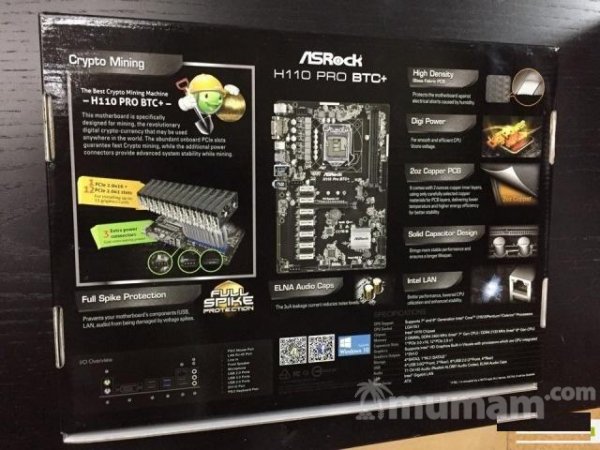 Материнская плата ASRock H110 Pro BTC+ (LGA1151)
