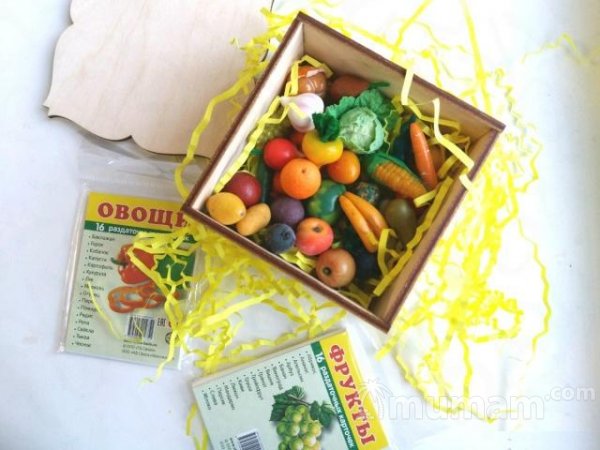 Овощи и фрукты из полимерной глины