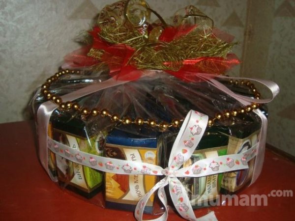Подарочный тортик из чая