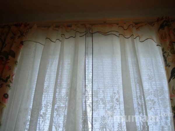 Шторы с ламбрекеном, на кухню. 300х220см