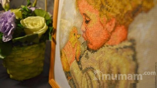 Картина Вышивка ручной работы