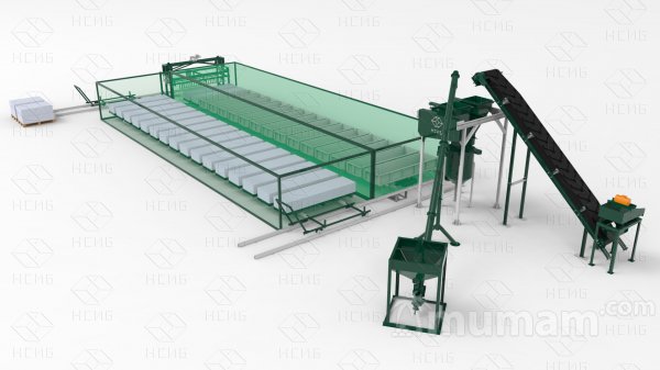 Оборудование для производства газобетона, пенобетона, полистирол бетона. НСИБ