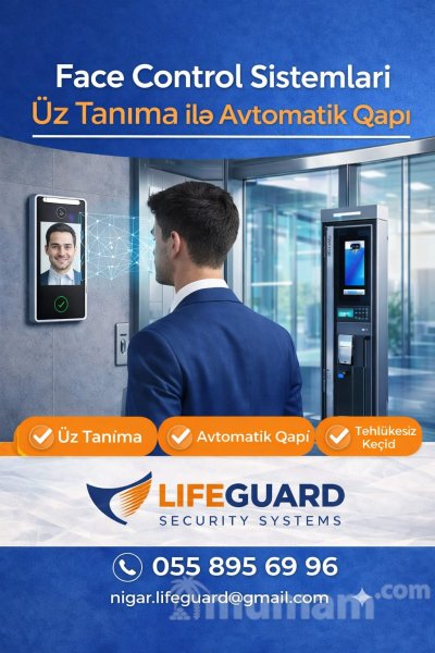 Tehlukesizlik sistemi: uz tanıma keçid sistemi 055 895 69 96