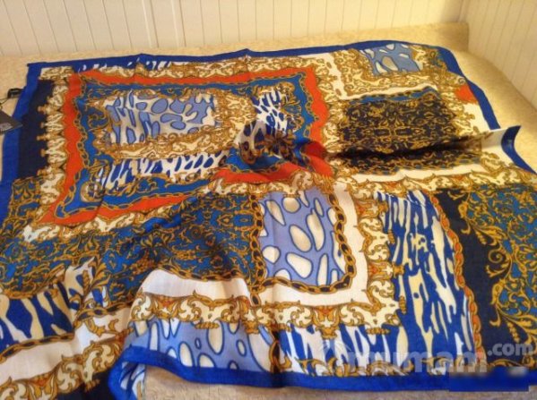 Платок Versace, 92х92.100 шерсть, 6 цв