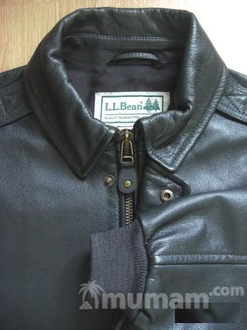Кожаная лётная куртка L. L. Bean модель
