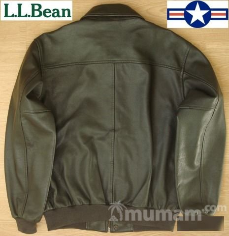 Кожаная лётная куртка L. L. Bean модель